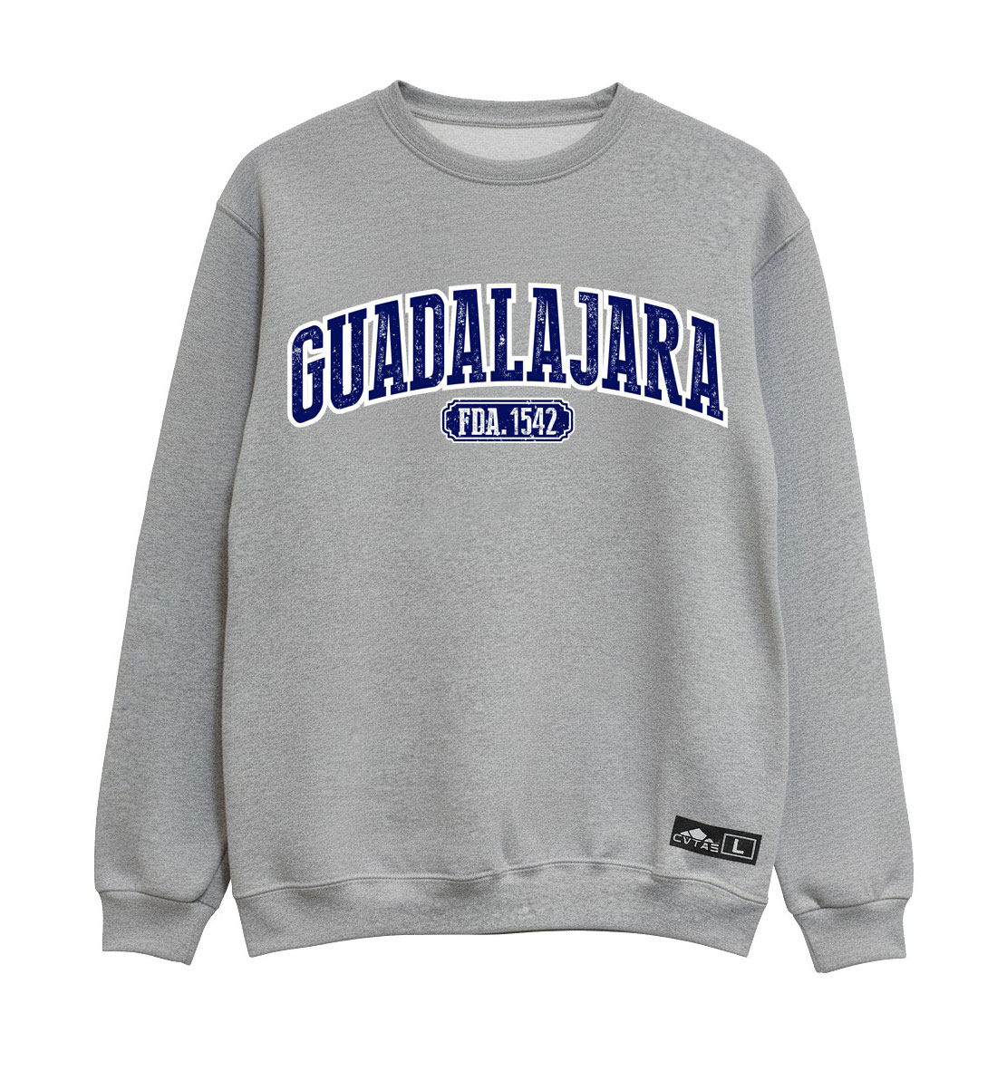 Sudadera Color Gris Jaspe Guadalajara