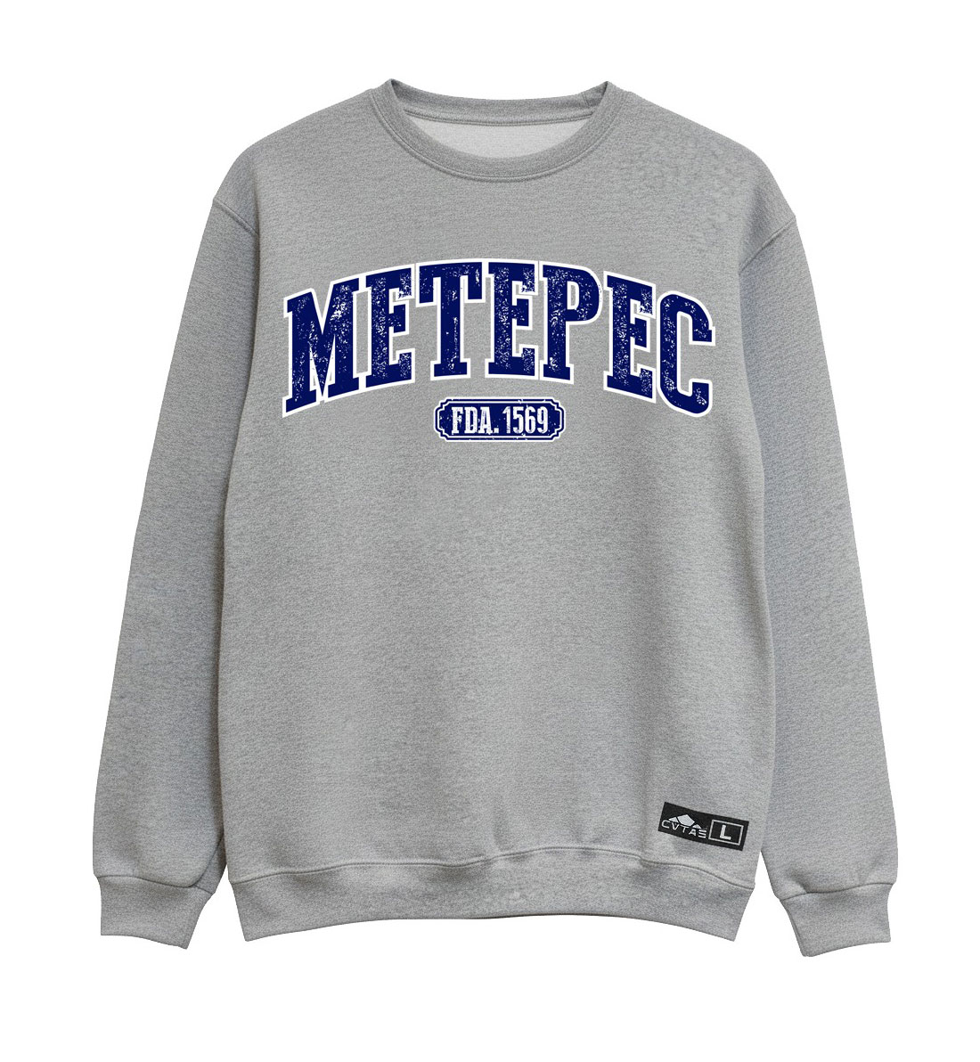 Sudadera Color Gris Jaspe Metepec